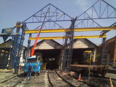 CONSTRUÇÃO DA PONTE ROLANTE NA MRS